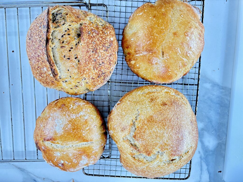 Sourdough bread baked in house by chef Javi Puig, Tanzania